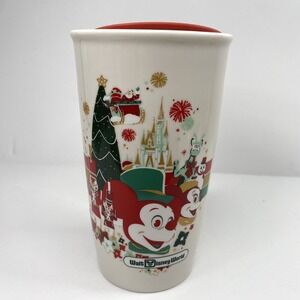 Disney World Starbucks‎ Vintage Style Holiday Travel Tumbler Magic Kingdom